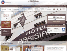 Tablet Screenshot of hotelparisiana.com
